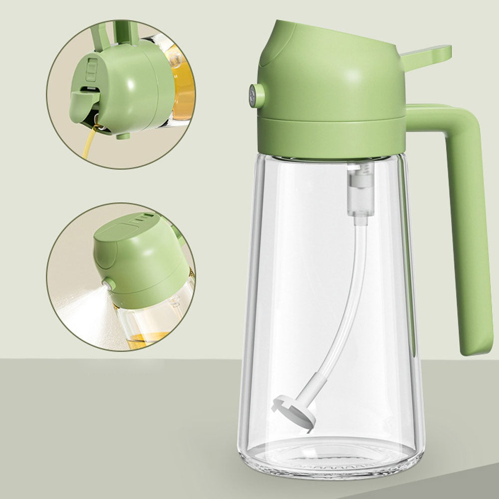 2-in-1 Oil Sprayer Bottle – Refillable Kitchen Oil Dispenser for Cooking, BBQ & Salad