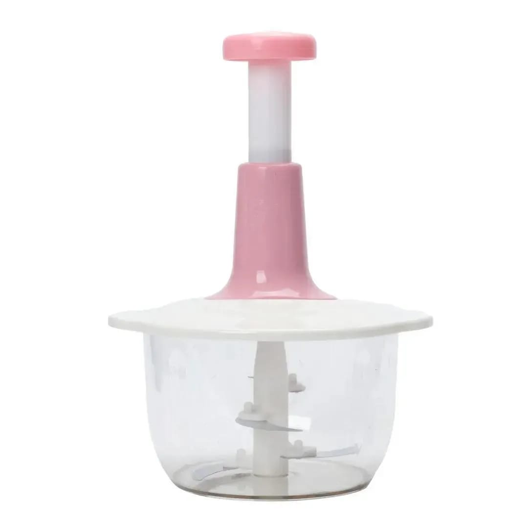 1.5L Manual Food Chopper – Hand Press Vegetable & Fruit Cutter (Random Color)